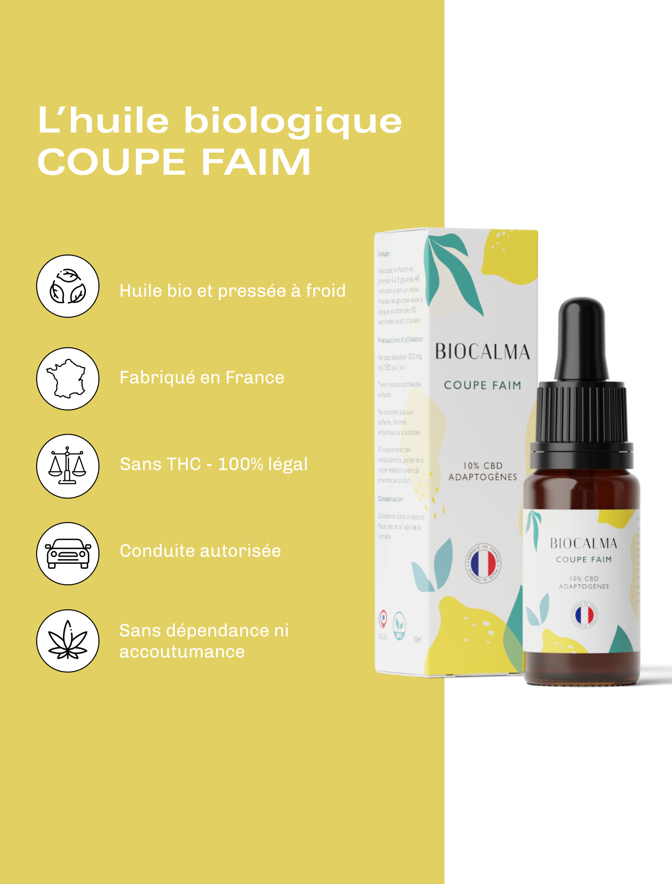 Huile CBD Bio Coupe Faim