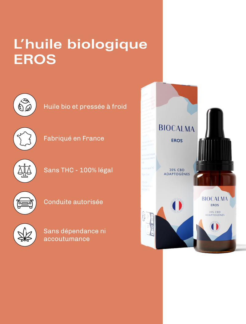 Huile CBD Eros 20 % - Libido